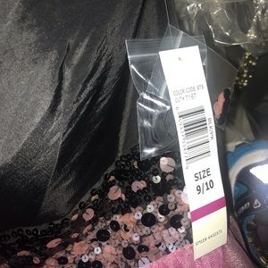 Pink and black homecoming / prom type dress